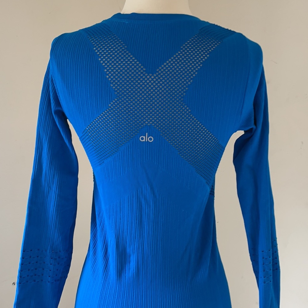 All Yoga long sleeve top/blue (M)
